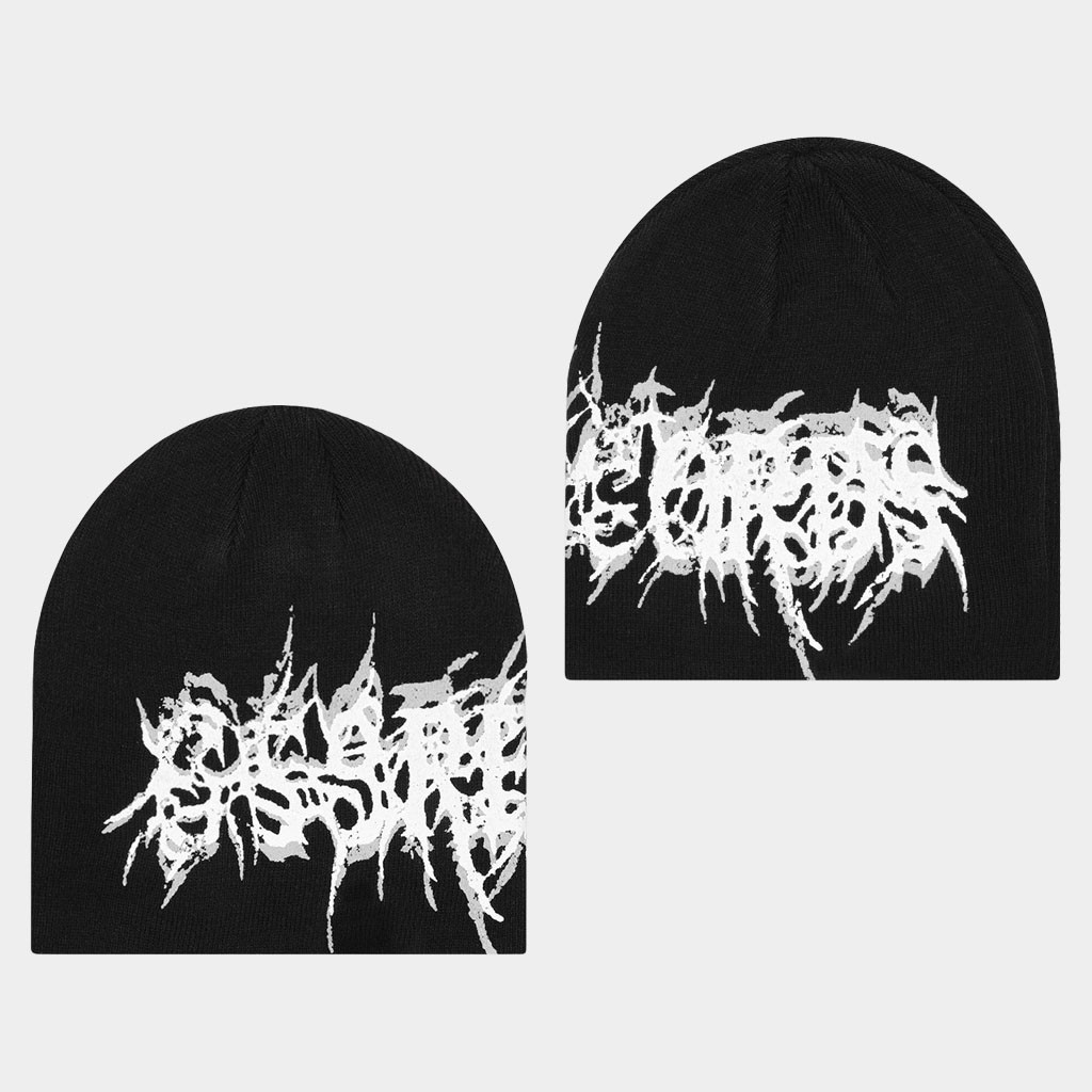 G59 Merch 2026 Virus Skully Beanie Black G59 Records Merch Gifts For Hip Hop Lovers