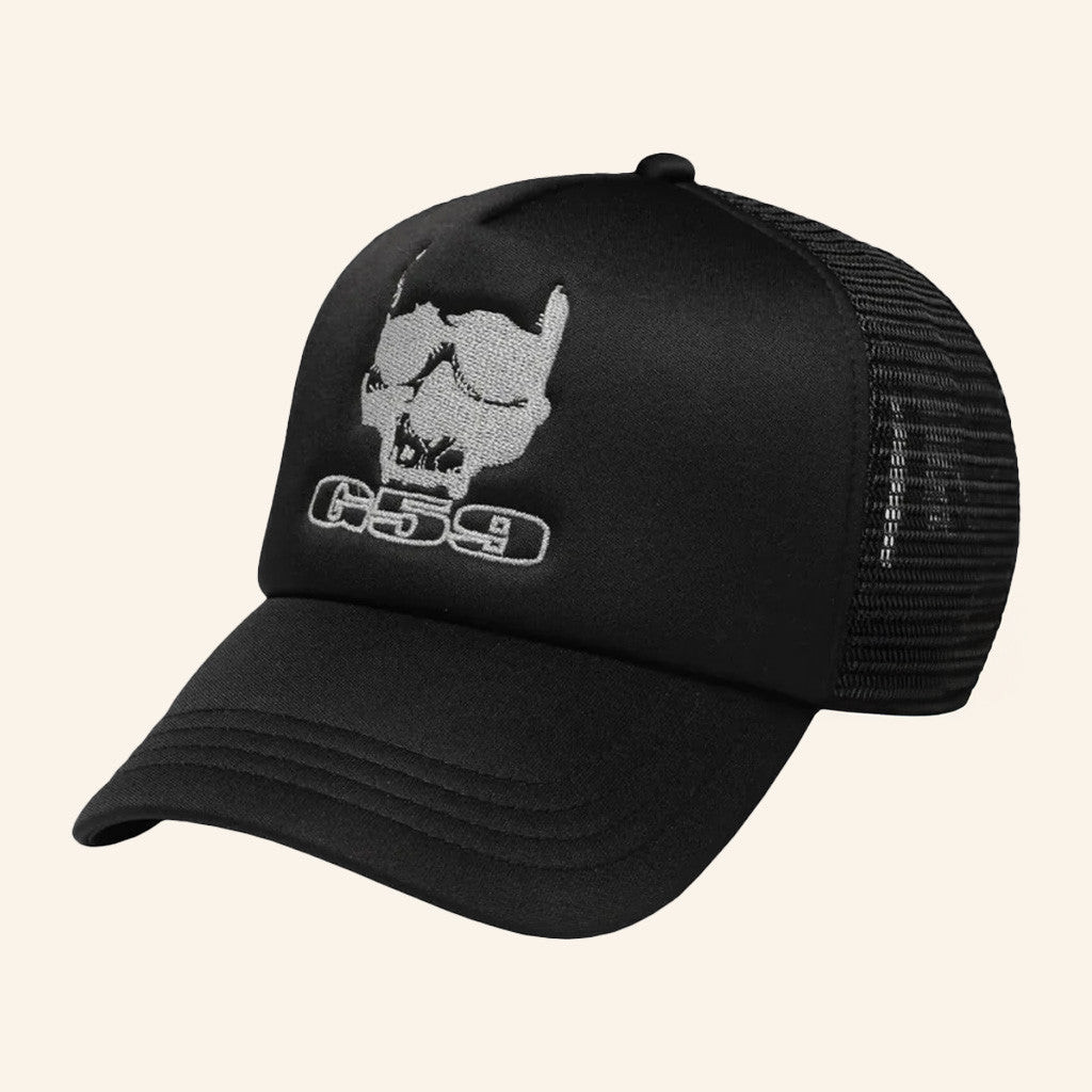 G59 Merch Embroidered Trucker Hat Black Gifts For Dad G59 Merch Embroidered Trucker Hat Black Gifts For Dad