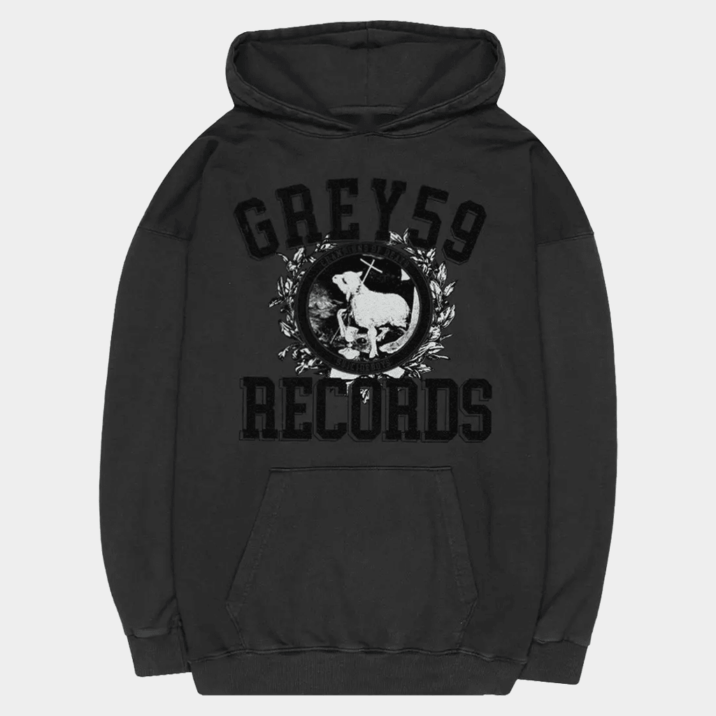 G59 Merch G59 Champion Of Death Hoodie Grey59 Records Hoodie Gifts For Boyfriend