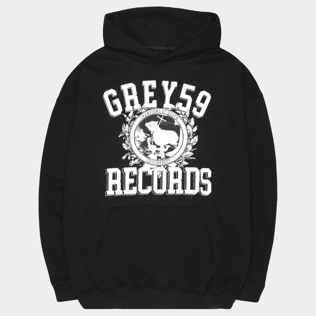 G59 Merch G59 Champion Of Death Hoodie Grey59 Records Hoodie Present For Husband G59 Merch G59 Champion Of Death Hoodie Grey59 Records Hoodie Present For Husband