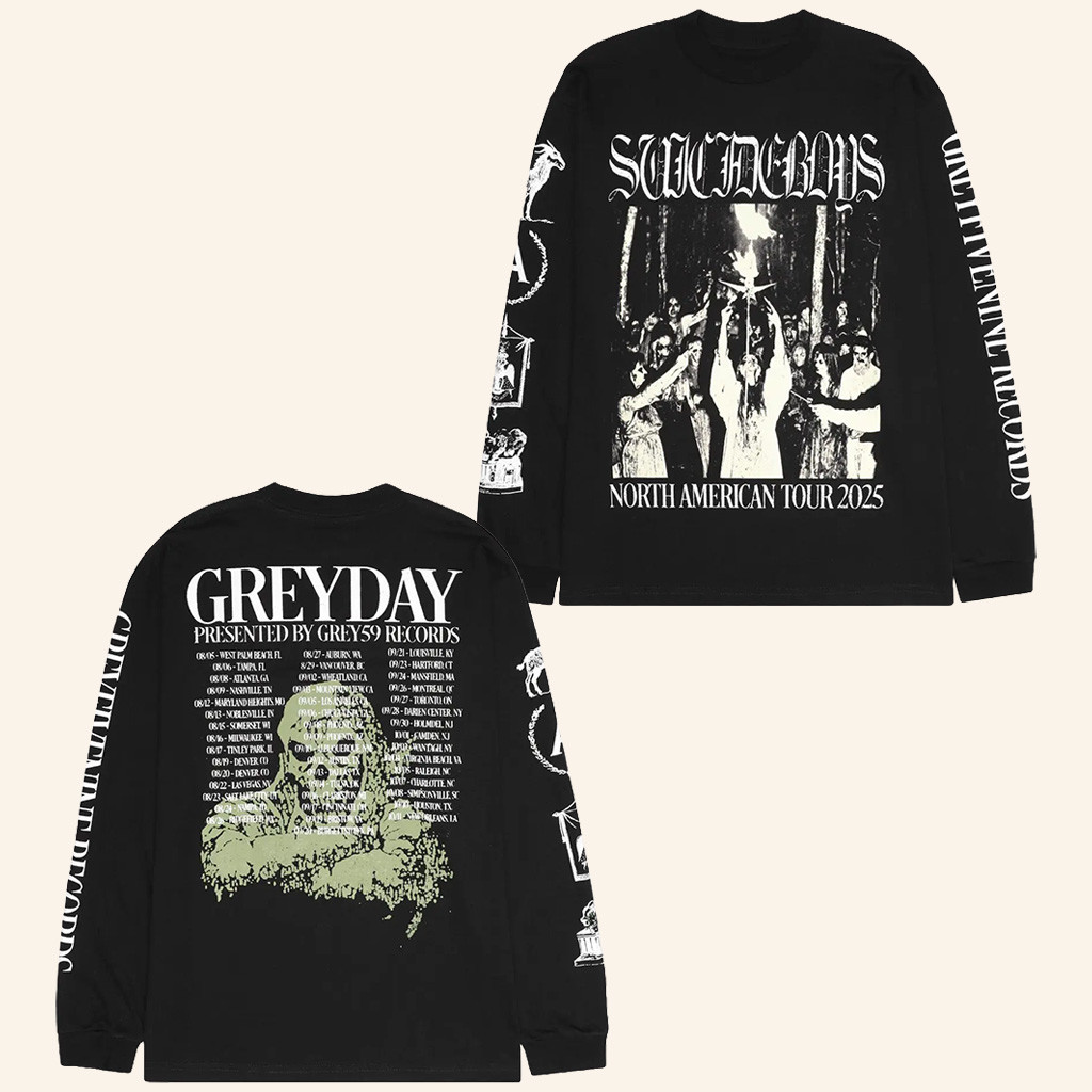 G59 Merch SuicideboyS North American Tour 2025 Long Sleeve T-Shirt Gifts For Husband