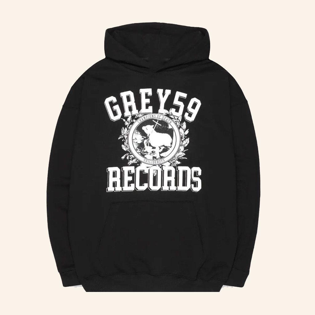 G59 Records Merch G59 Champion Of Death Hoodie Black Gifts For Son