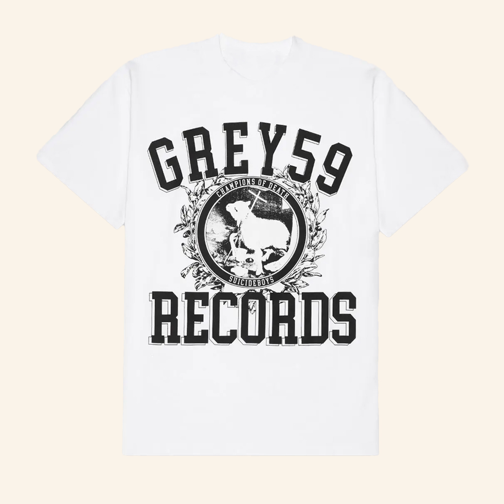 G59 Records Merch G59 Champion Of Death T-Shirt White Gift Ideas For Son