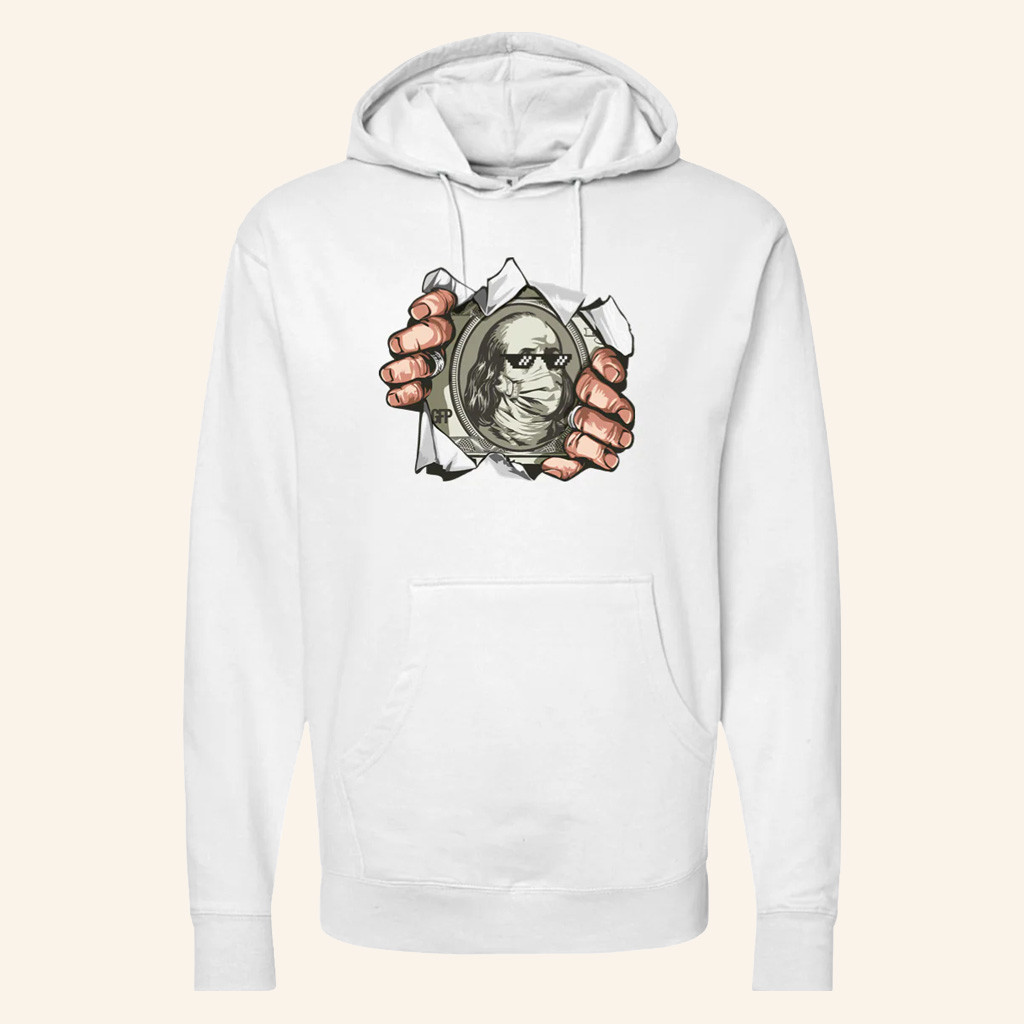 Gabe Farrell Productions Merch Ben Franklin Hoodie Gag Gifts For Friends