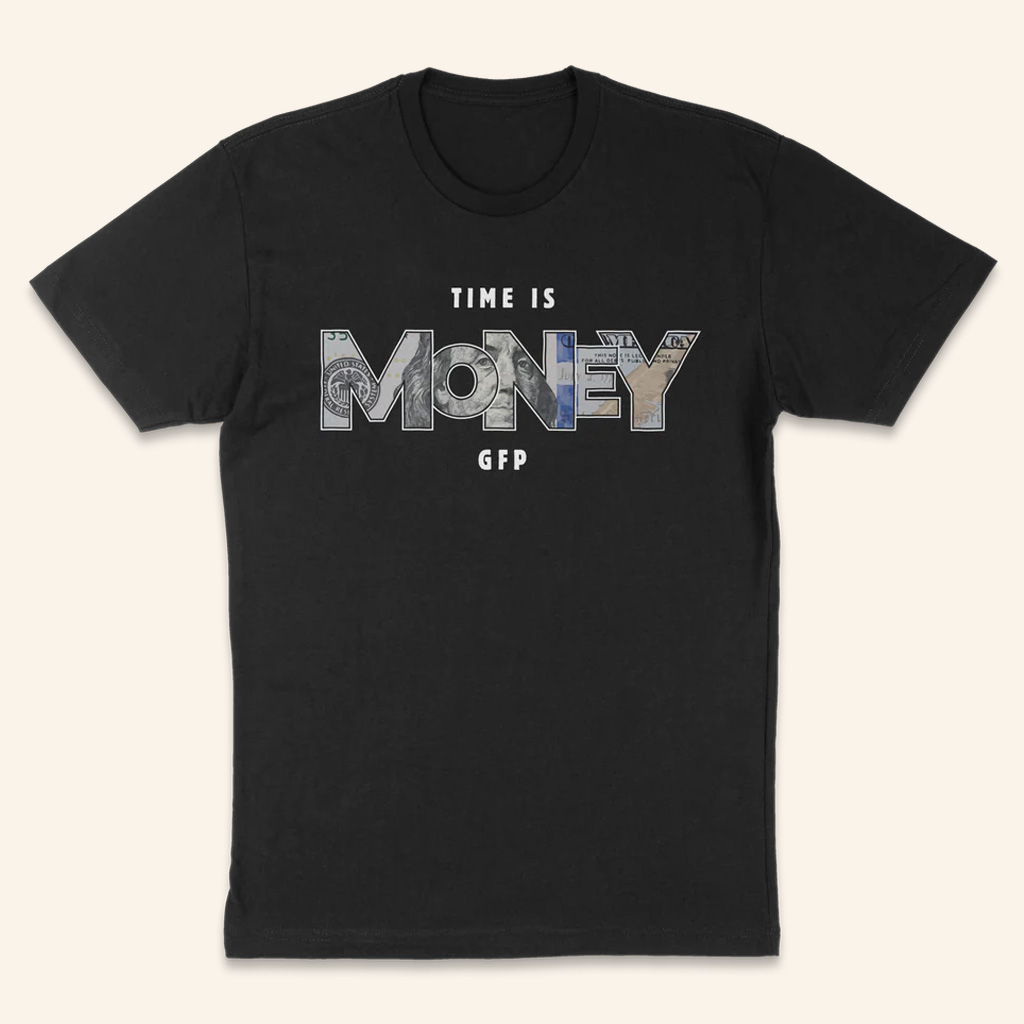 Gabe Farrell Productions Merch Time Is Money T-Shirt Present For Husband