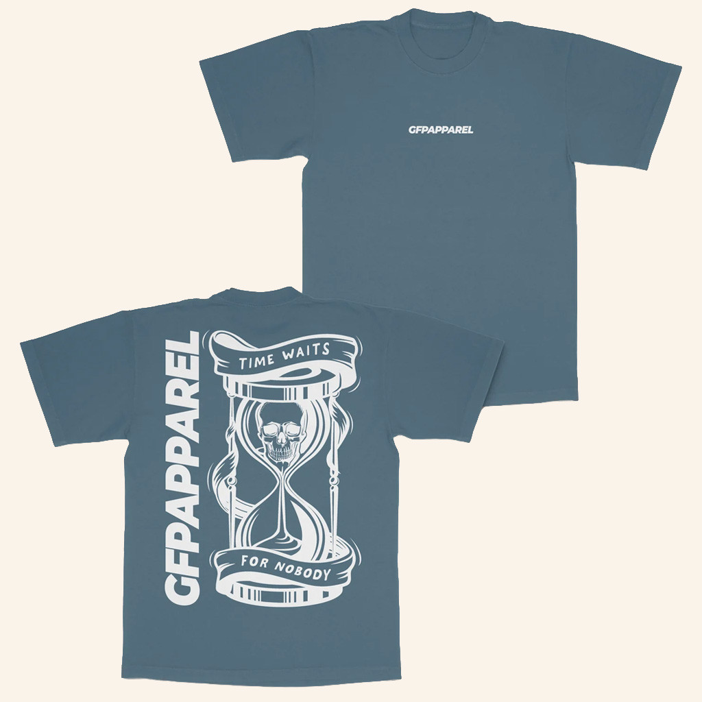 Gabe Farrell Productions Merch Time Waits For Nobody T-Shirt Gifts For Besties