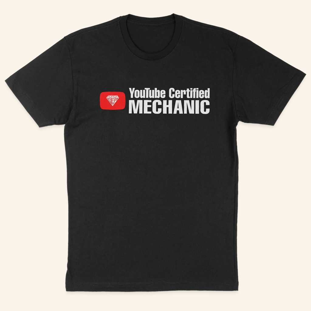 Gabe Farrell Productions Merch Youtube Certified Mechanic T-Shirt Gifts For Brothers