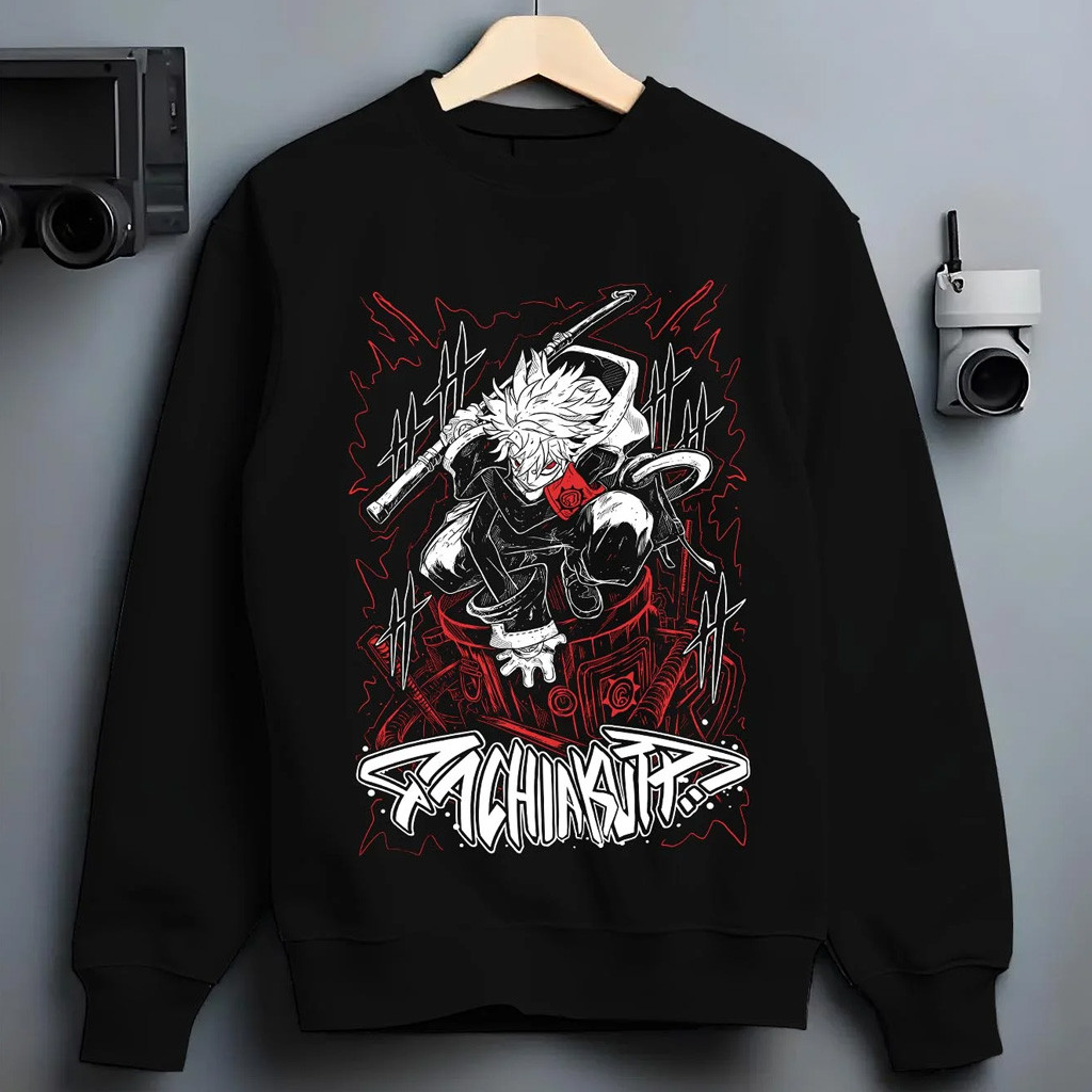 Gachiakuta Merch Rudo Sweatshirt Gachiakuta Sword Combat Stance Crewneck Gifts For Son