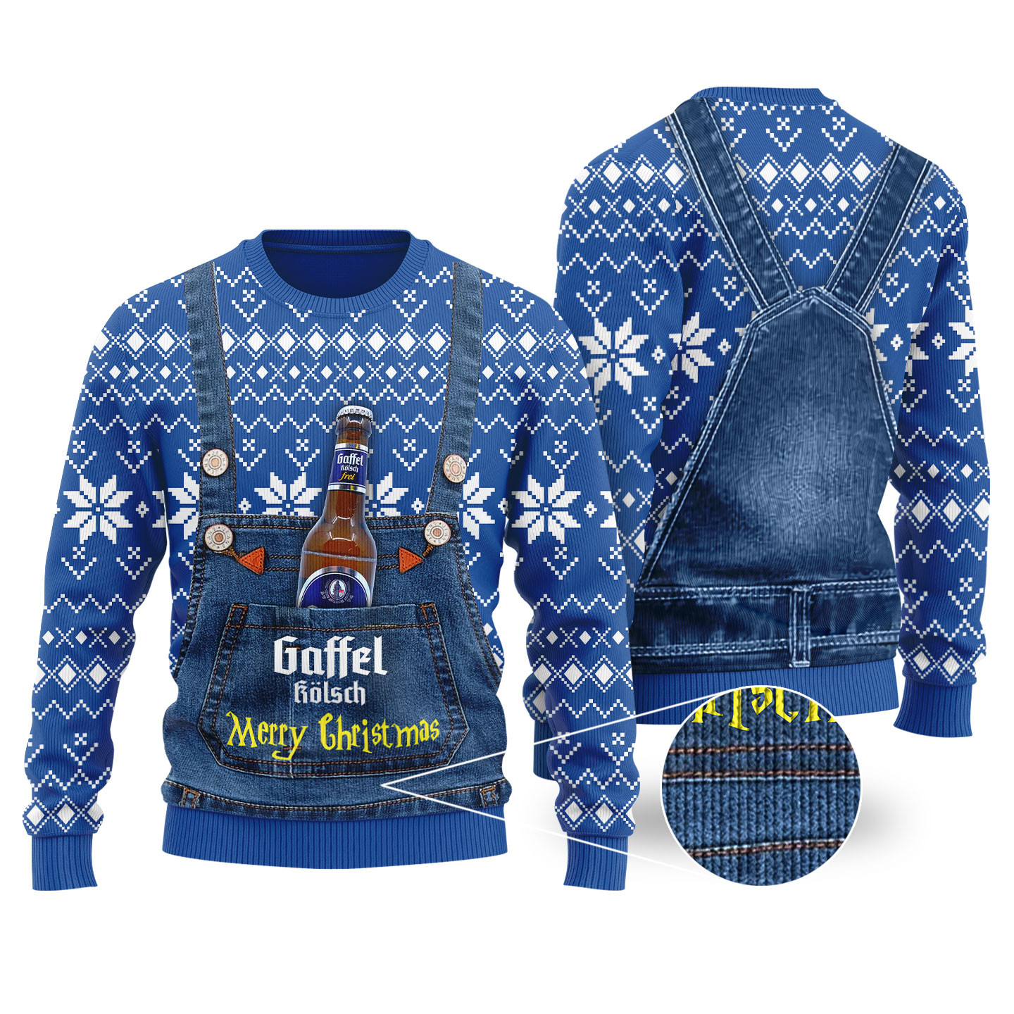 Gaffel Kolsch Ugly Christmas Sweater Royal Perfect Merch Gift for the Christmas Season