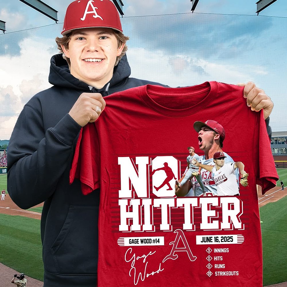 Gage Wood With No Hitter T-Shirt Gift Ideas For Fans