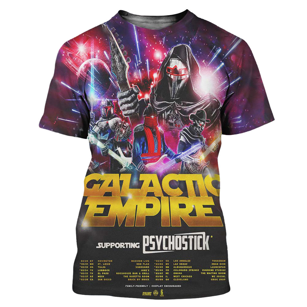 Galactic Empire North America 2026 Tour Schedule Dates Shirt Galactic Empire Merch
