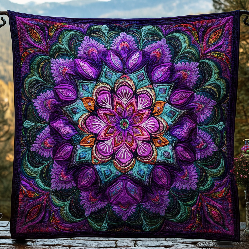Galactic Petals Quilted Blanket Christmas Ideas For Her