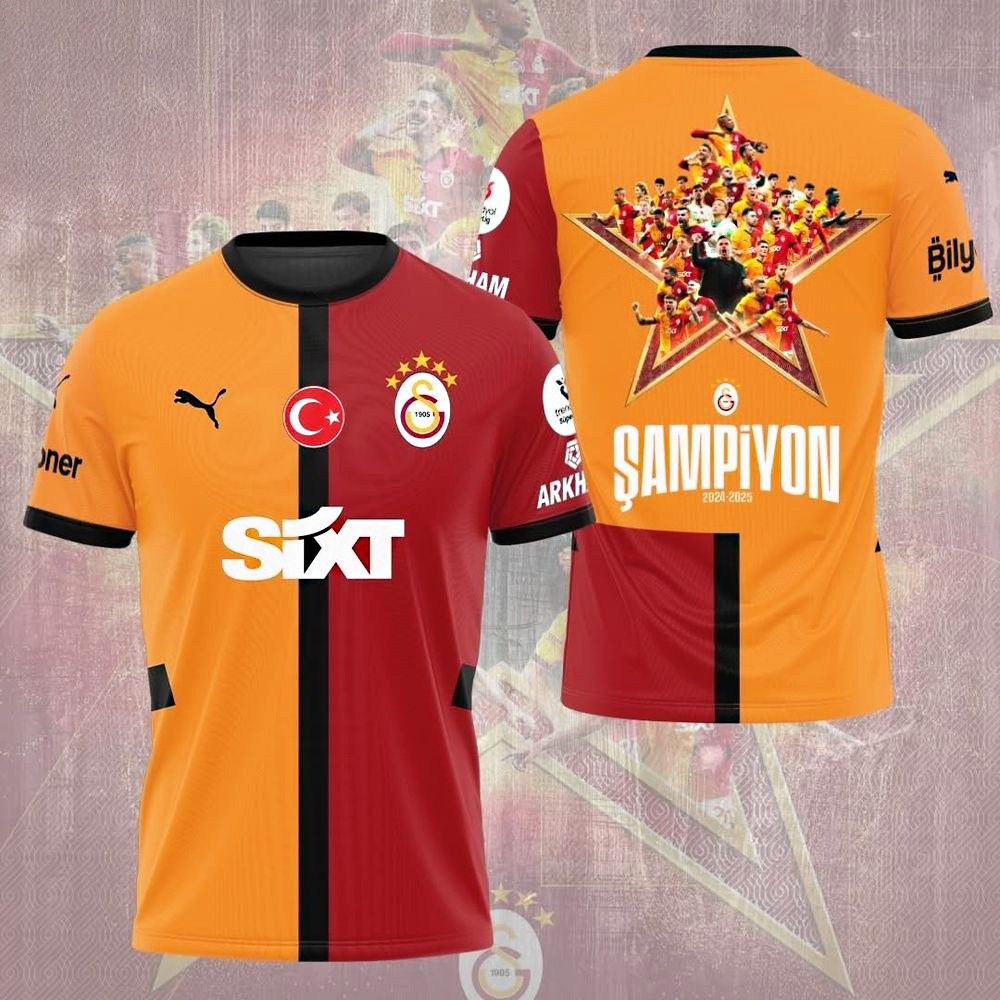 Galatasaray SK 3D T-Shirt Unique Gifts For Soccer Fans