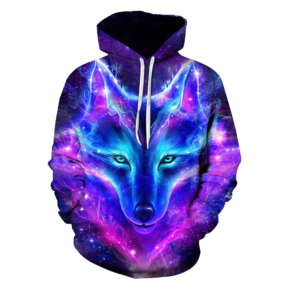 Galaxy Wolf Hoodie Unique Apparel Gift Idea for Wolf Lovers Fantasy Streetwear Galaxy Wolf Hoodie Unique Apparel Gift Idea for Wolf Lovers Fantasy Streetwear
