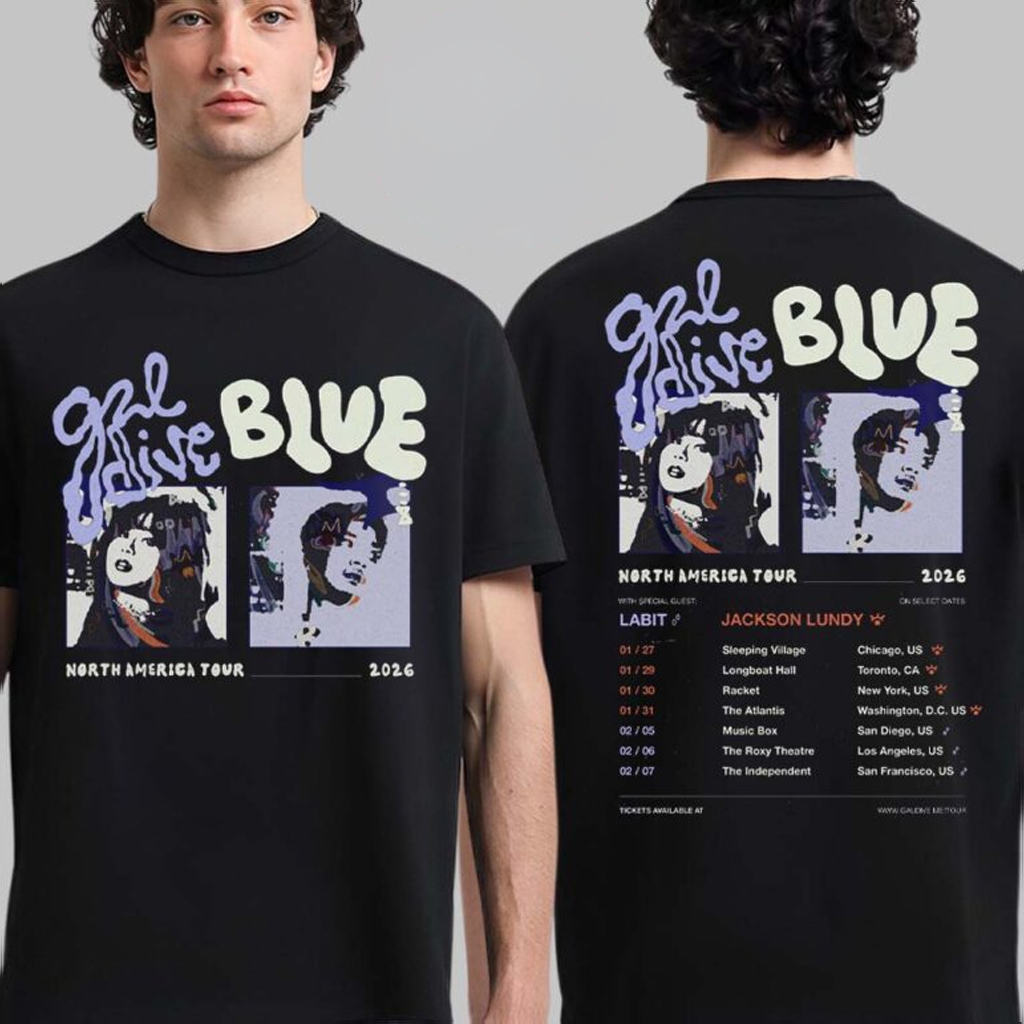 Galdive Blue North America Tour 2026 Schedule Dates T-Shirt Fan Merch Gifts For Friends Galdive Blue North America Tour 2026 Schedule Dates T-Shirt Fan Merch Gifts For Friends