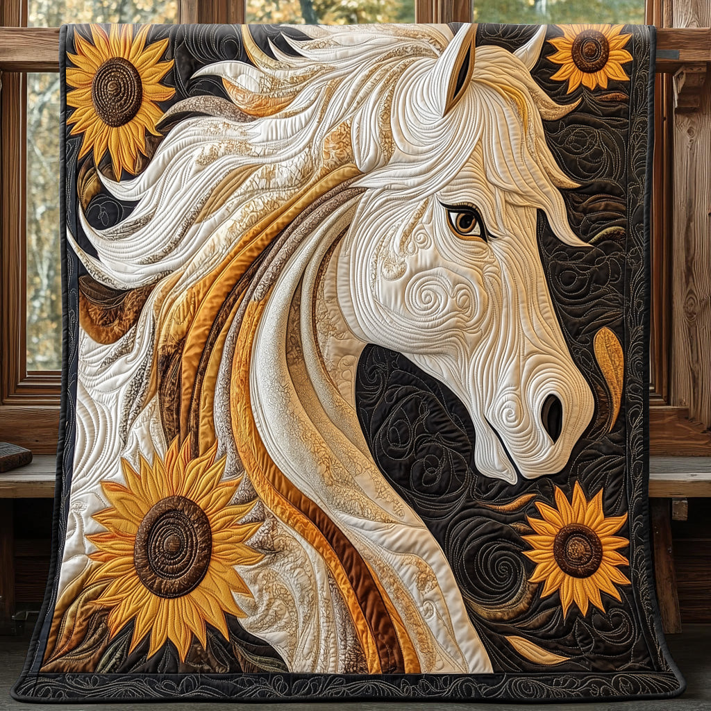 Galloping Grace Quilted Blanket Couch Throw BlanketPractical Gifts For Horse Owners