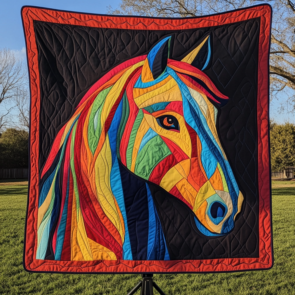 Galloping Spirit Quilted Blanket Gifts For Equestrian Riders