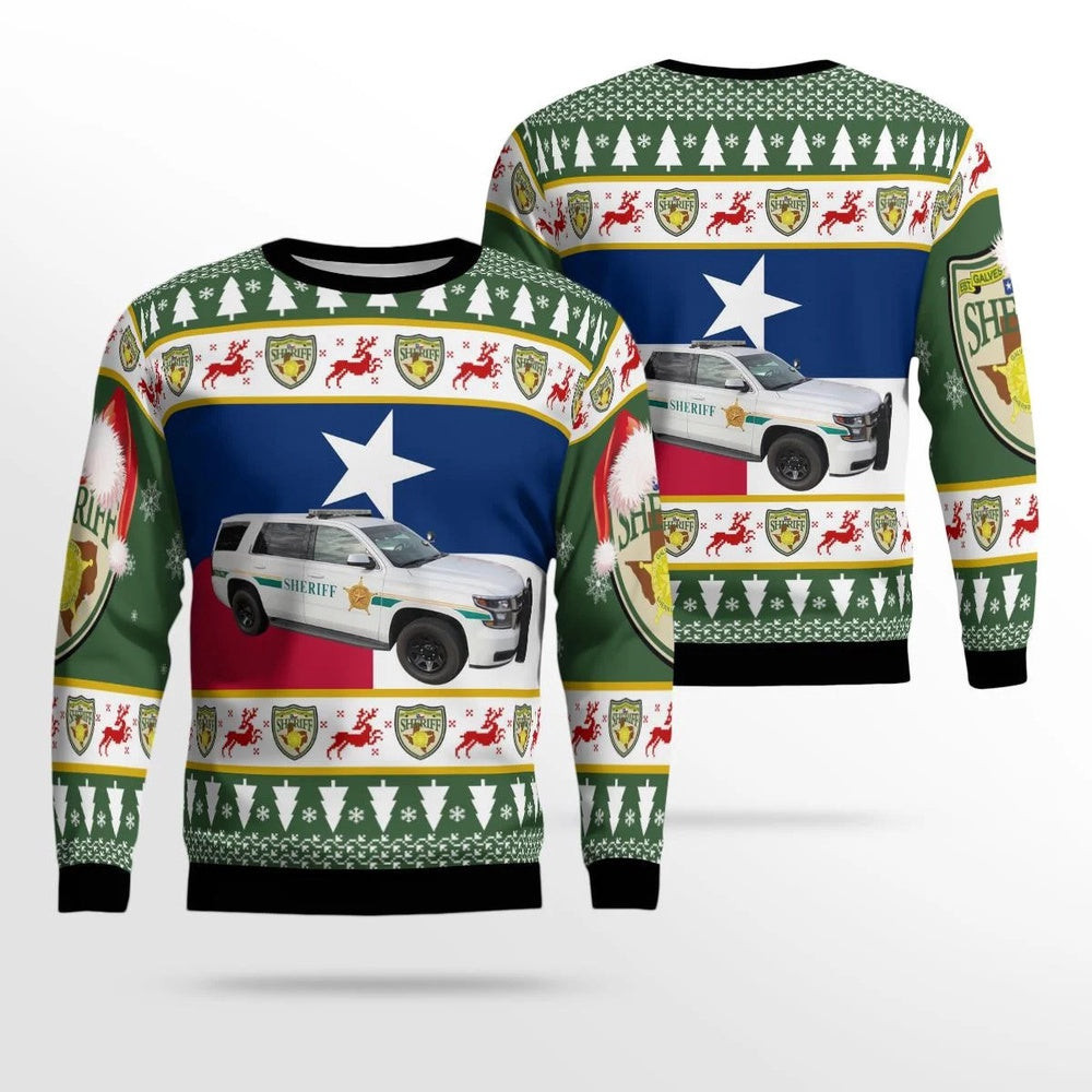 Galveston Texas Galveston County Office Car Christmas Ugly Sweater Xmas Unisex Sweater Christmas Gifts For Men Women