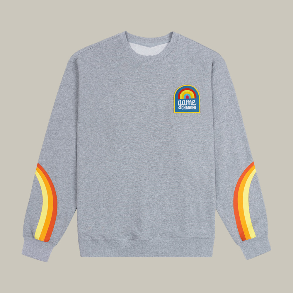 Game Changer Grey Crewneck Sweatshirt Game Changer Apparel Cool Gift For Video Game Lovers
