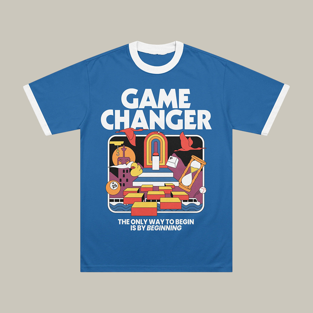 Game Changer Ringer T-Shirt Game Charger Clothes Present For Boyfriend