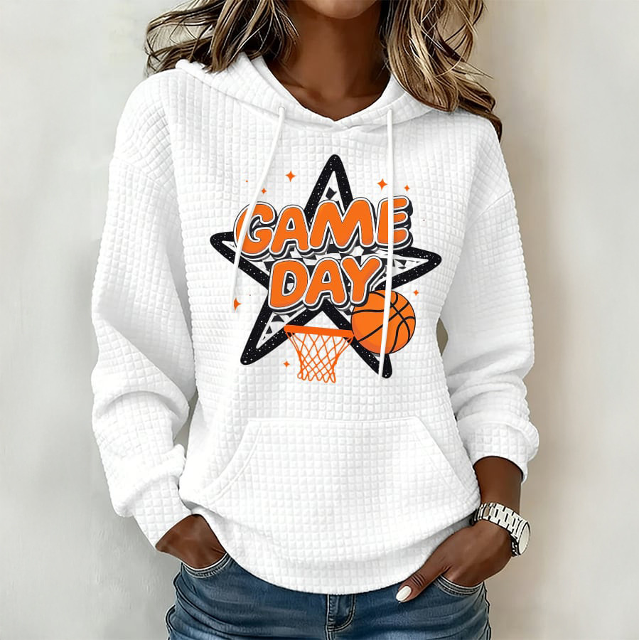 Game Day Basketball Hoodie Basketball Tournament Season Apparel Basketball Lover Gift