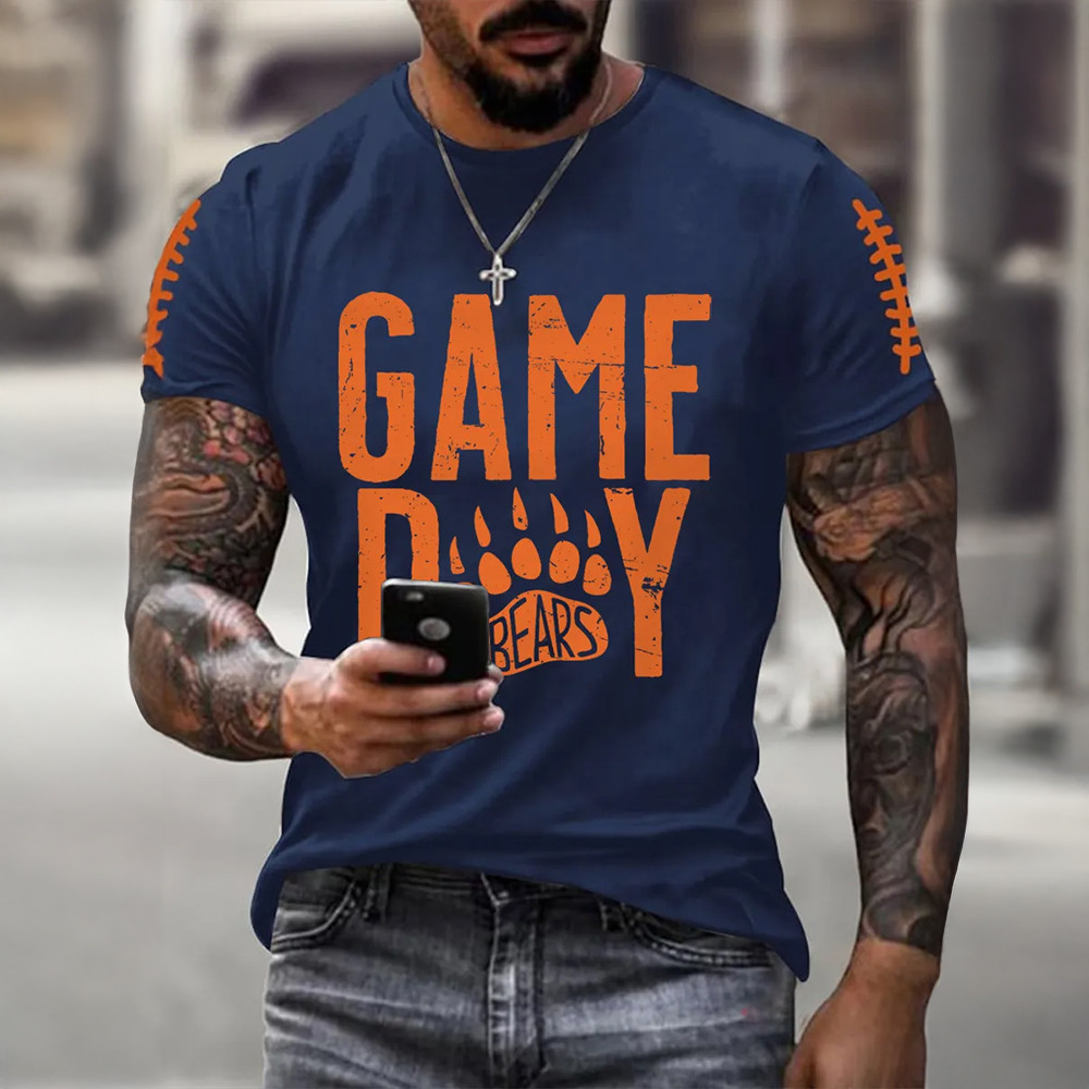 Game Day Chicago Bears T-Shirt Game Day Football Clothes Best Gifts For Football Fans