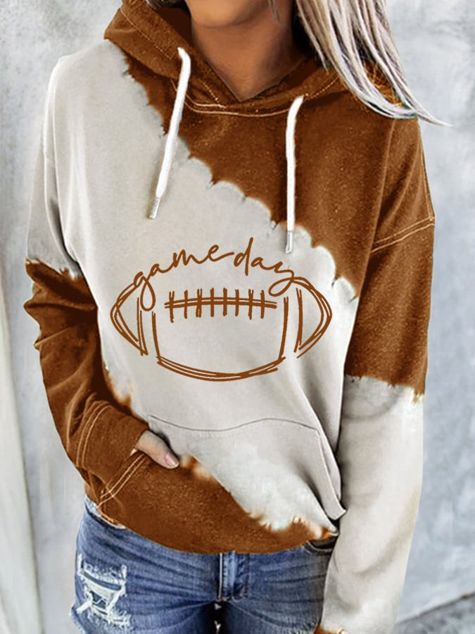 Game Day Football Hoodie Game Day Hooded Sweatshirt Gifts For Football Fans