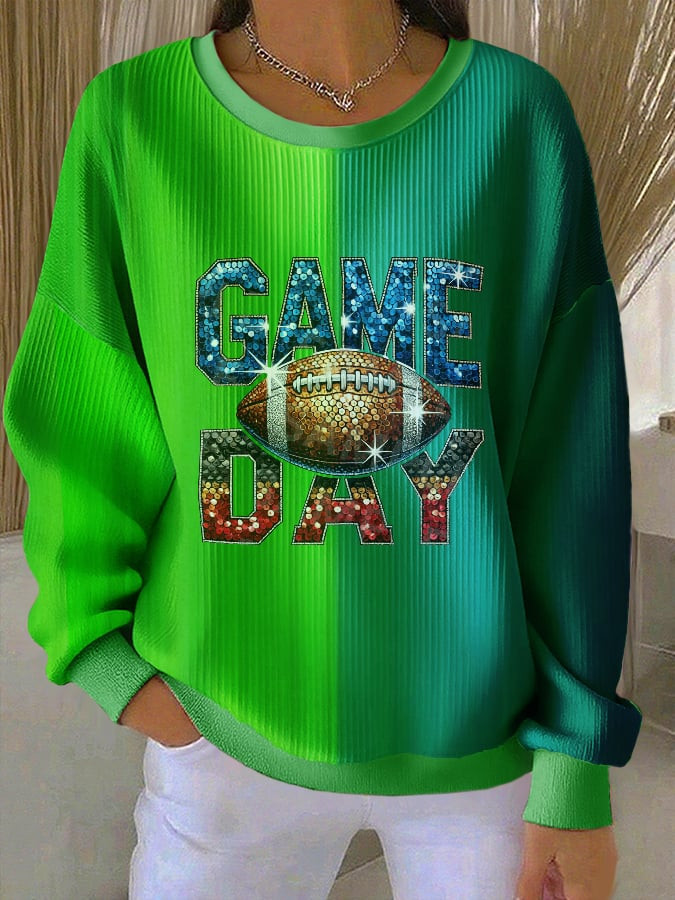 Game Day Football Sweatshirt Trendy Sweatshirt Best Gifts For Football Players