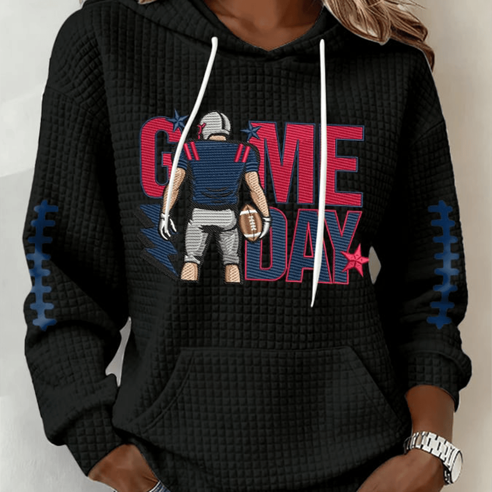 Game Day New England Patriots Hoodie Football Hooded Sweatshirt Football Gear