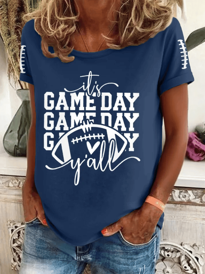 Game Day Retro Football T-Shirt Football Clothing Best Gifts For Friends