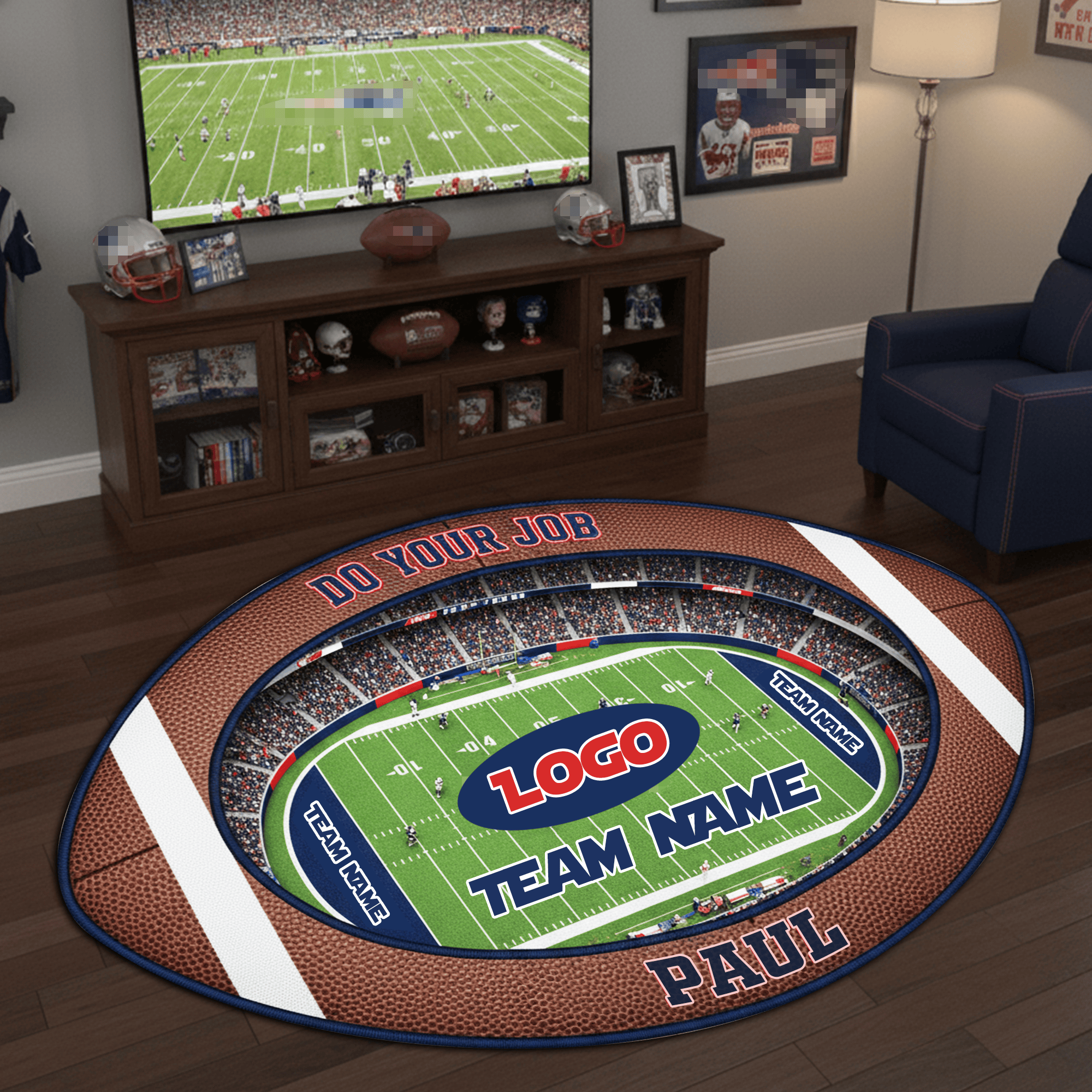 Game Day Stadium Doormat - Personalized Gift For Sport Lovers - Last Minute Funny Christmas Gifts Prime