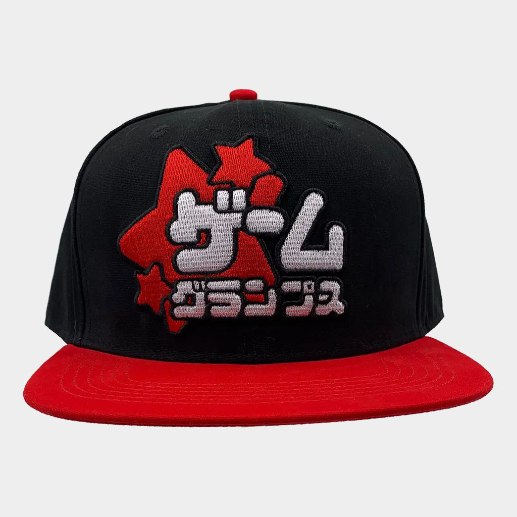 Game Grumps Merch Katakana Flat Brim Snapback Hat Embroidered Gifts For Brothers