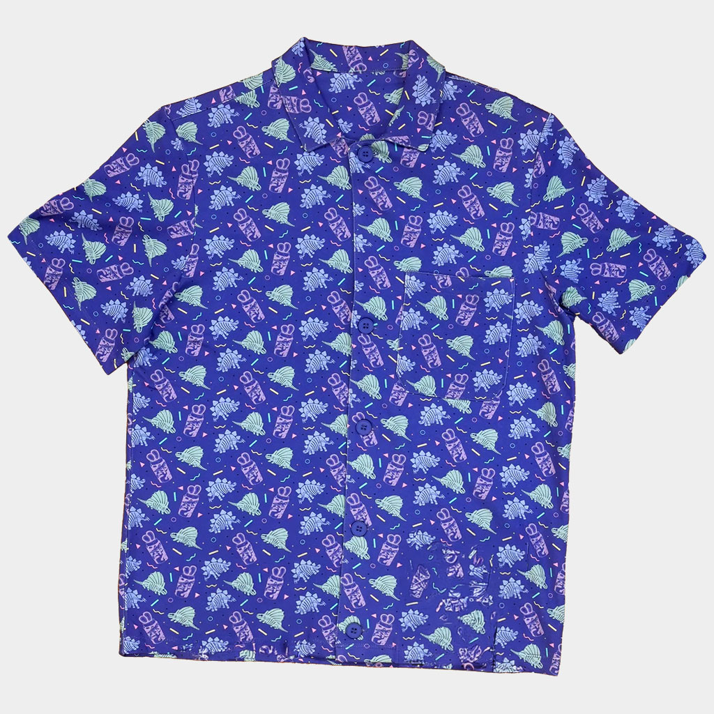 Game Grumps Merch The Ten Minute Power Hour Dinos And Cups Button Up Shirt Gifts For Friends