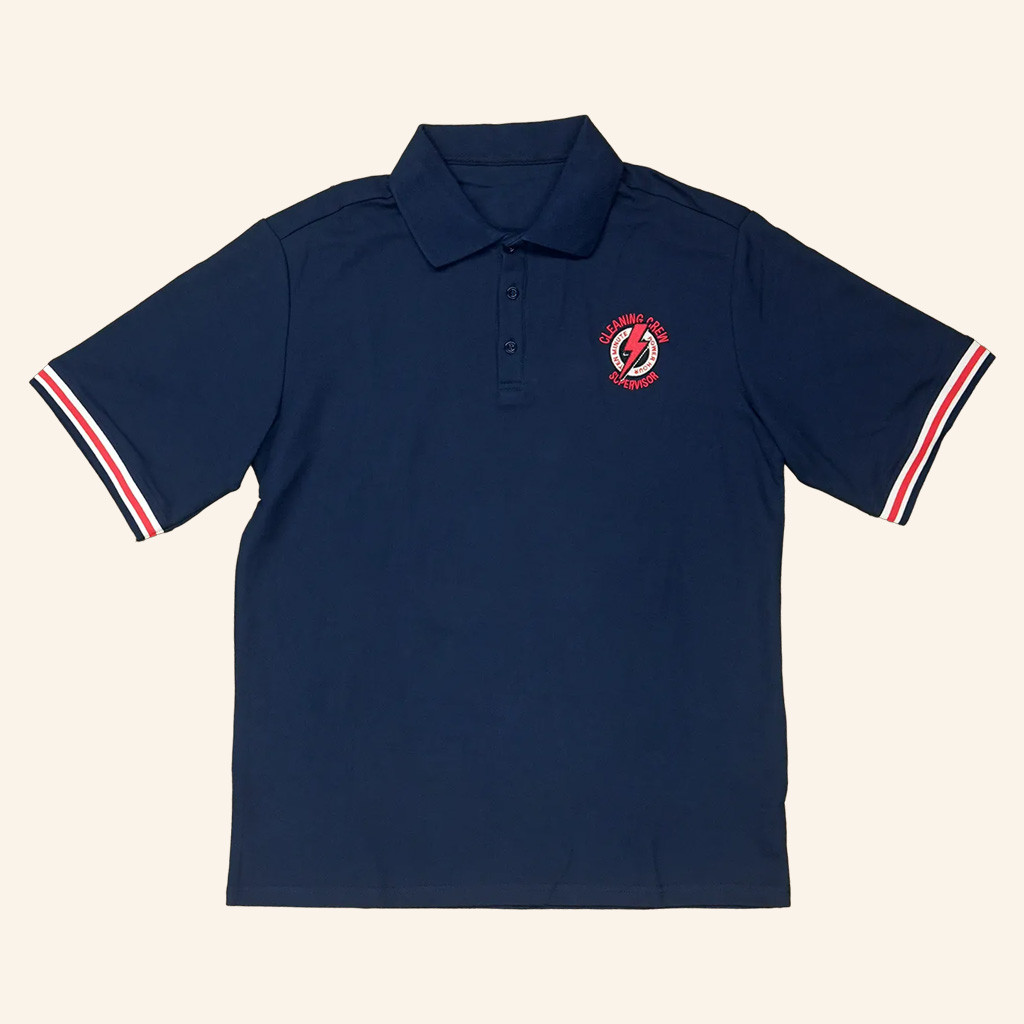 Game Grumps Merch The Ten Minute Power Hour Polo Shirt Cleaning Crew Supervisor Shirt