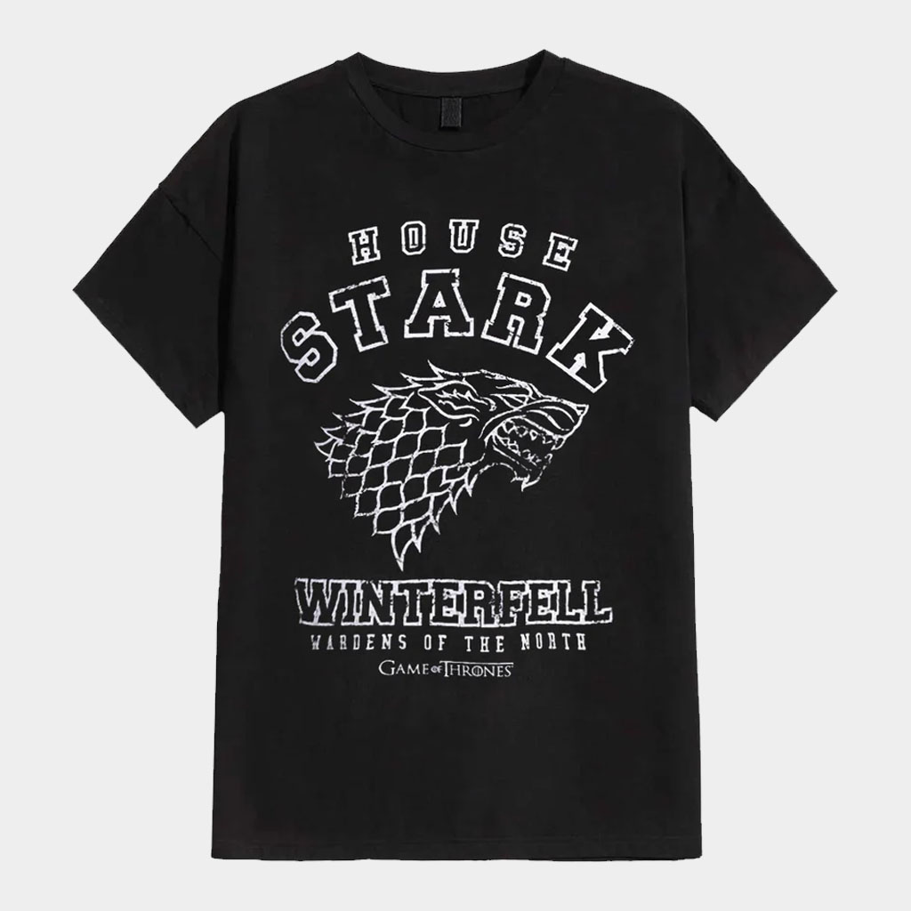 Game Of Thrones Merch House Stark Winterfell T-Shirt Game Of Thrones Shirt Gift Ideas For Him