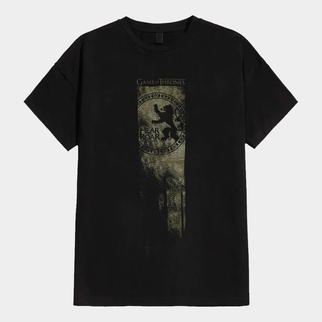 Game Of Thrones Merch Lannister Flag Hear Me Roar T-Shirt Game Of Thrones Shirt Gift For Father