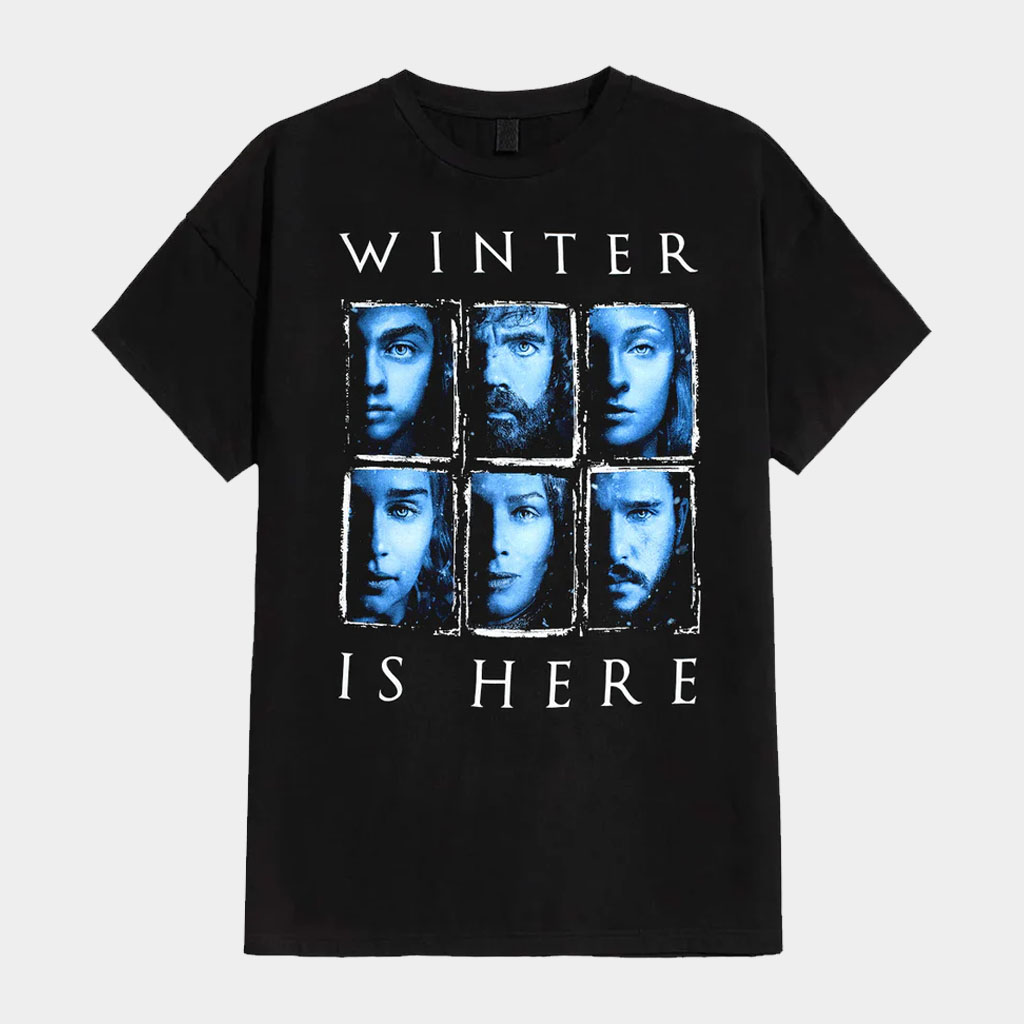 Game Of Thrones Merch Winter Is Here T-Shirt Game Of Thrones Shirt Good Gifts For Him-1