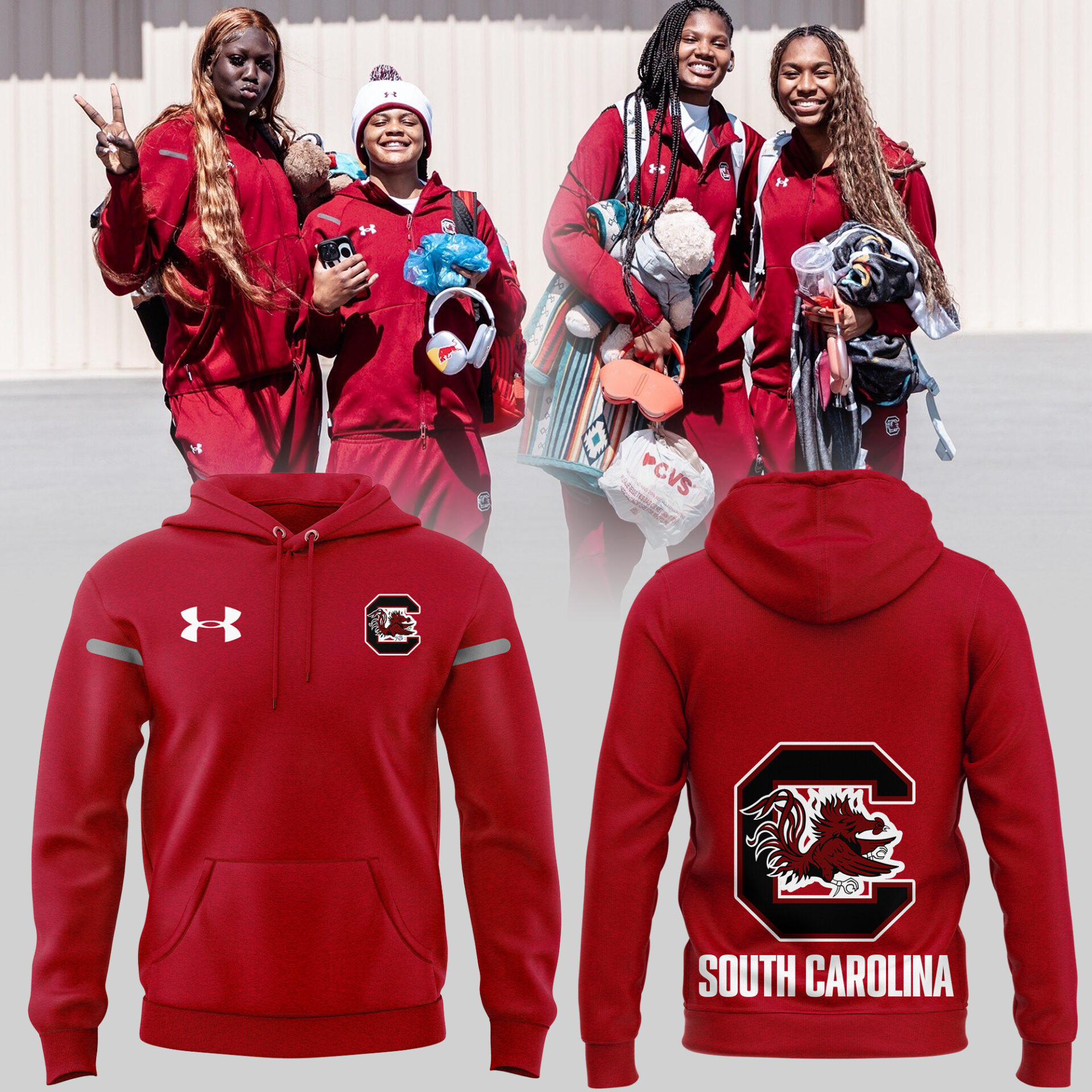 Gamecocks Women's Basketball Hoodie Good Gifts For Basketball Players