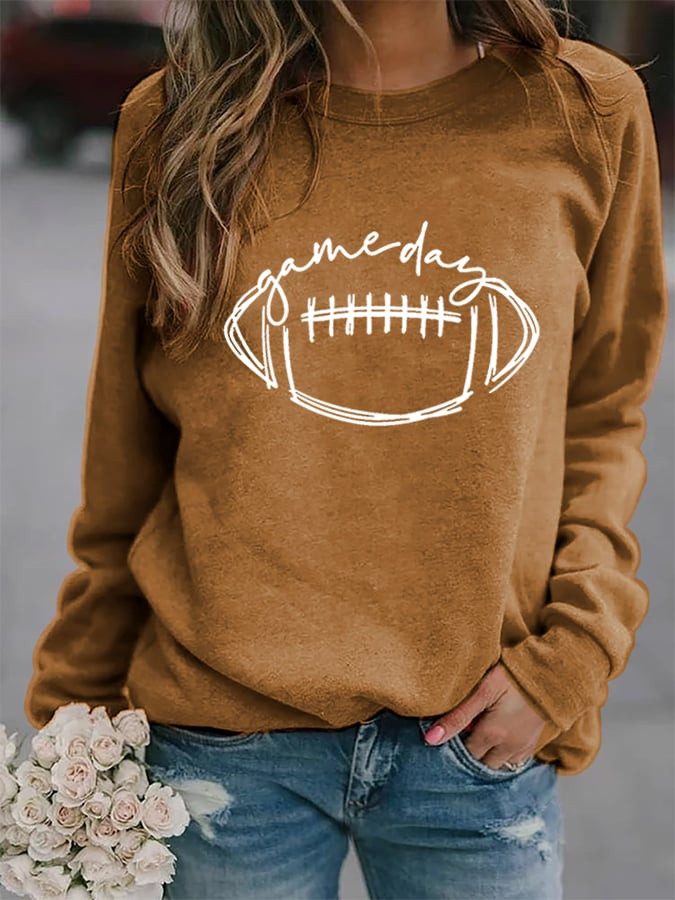 Gameday Football Lover Sweatshirt Unique Football Clothing Cool Gifts For Women
