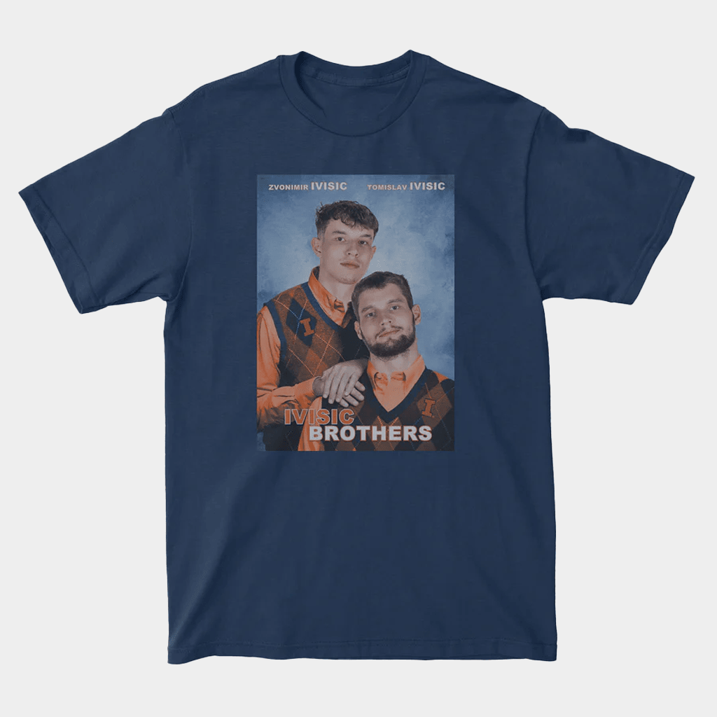 Gameday Spirit Merch Illinois Basketball Ivisic Brothers Step Brothers Nil Shirt Gifts For BFF