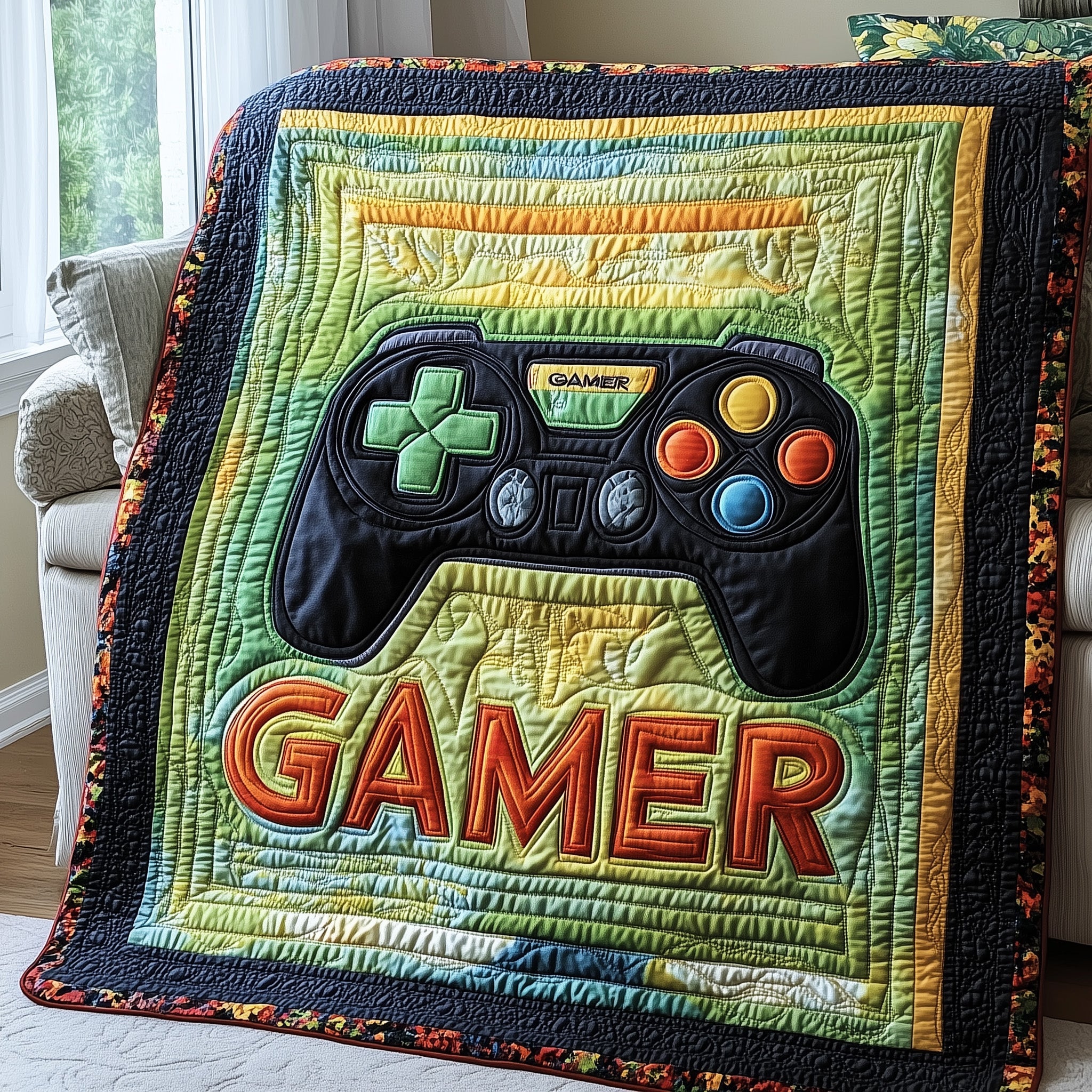 Gamer Quilted Blanket Couch Throw BlanketMother In Law Christmas Gift