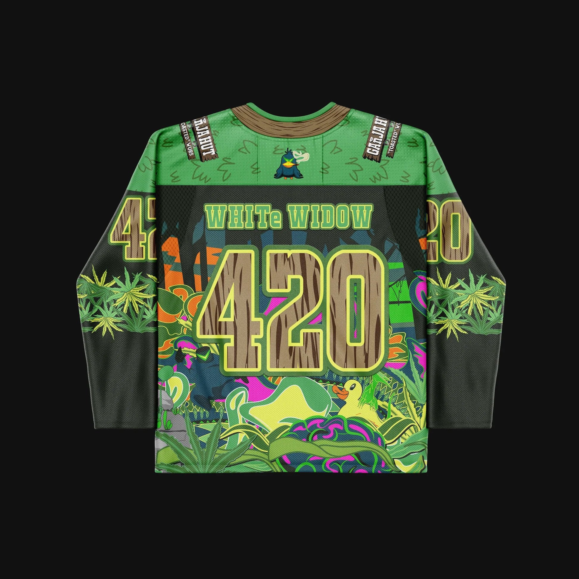 Ganja Hut Hockey Jersey Trippy Jersey White Window 420 Shirt Gifts For Brother Ganja Hut Hockey Jersey Trippy Jersey White Window 420 Shirt Gifts For Brother