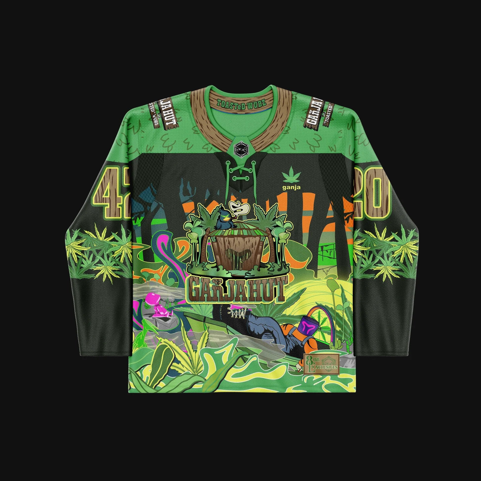 Ganja Hut Hockey Jersey Trippy Jersey White Window 420 Shirt Gifts For Brother Ganja Hut Hockey Jersey Trippy Jersey White Window 420 Shirt Gifts For Brother