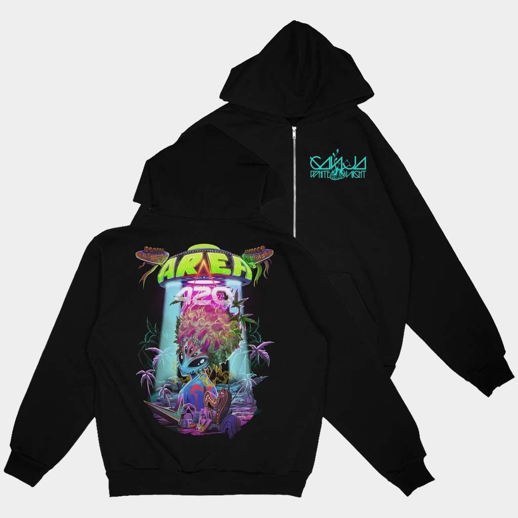 Ganja White Night Merch Area15 Event Zip Hoodie Gift Ideas For Son
