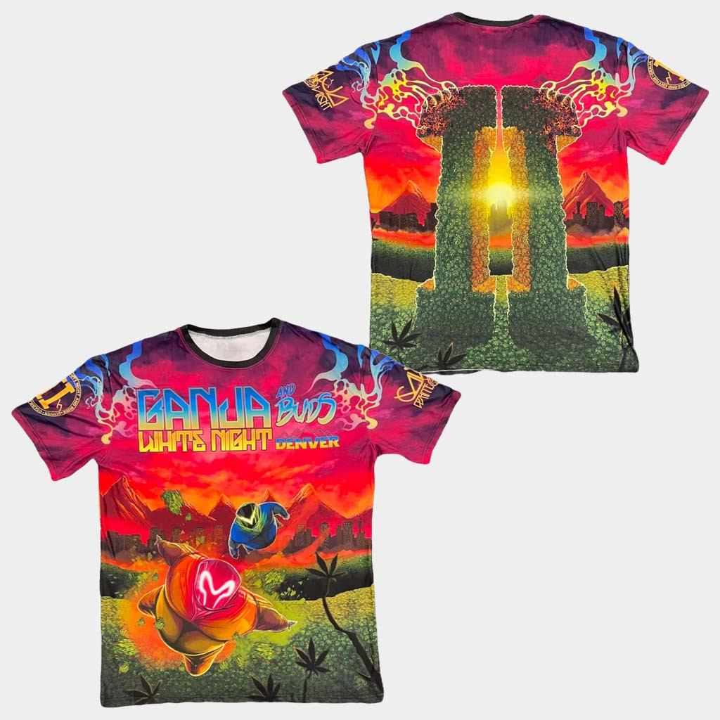 Ganja White Night Merch GWN And Buds Sublimated T-Shirt Birthday Gift Ideas For Him