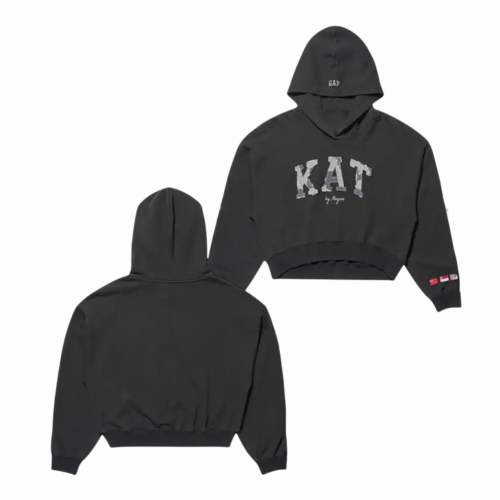 Gap x Katseye Megan Crop Top Hoodie Katseye 2026 World Tour Hooded Sweatshirt Kpop Fans Gift