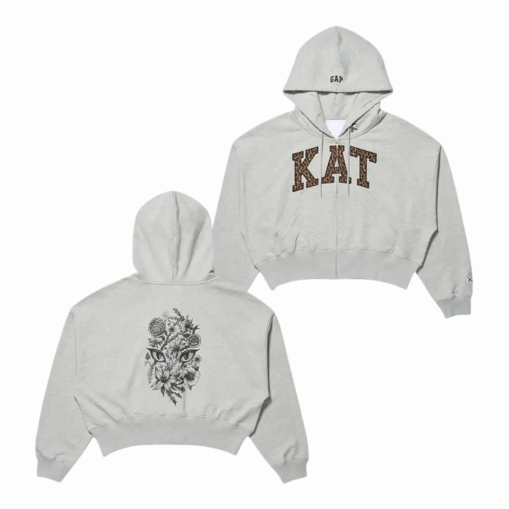 Gap x Katseye Yoonchae Crop Top Zip Hoodie Katseye 2026 World Tour Apparel Kpop Music Fans Gift