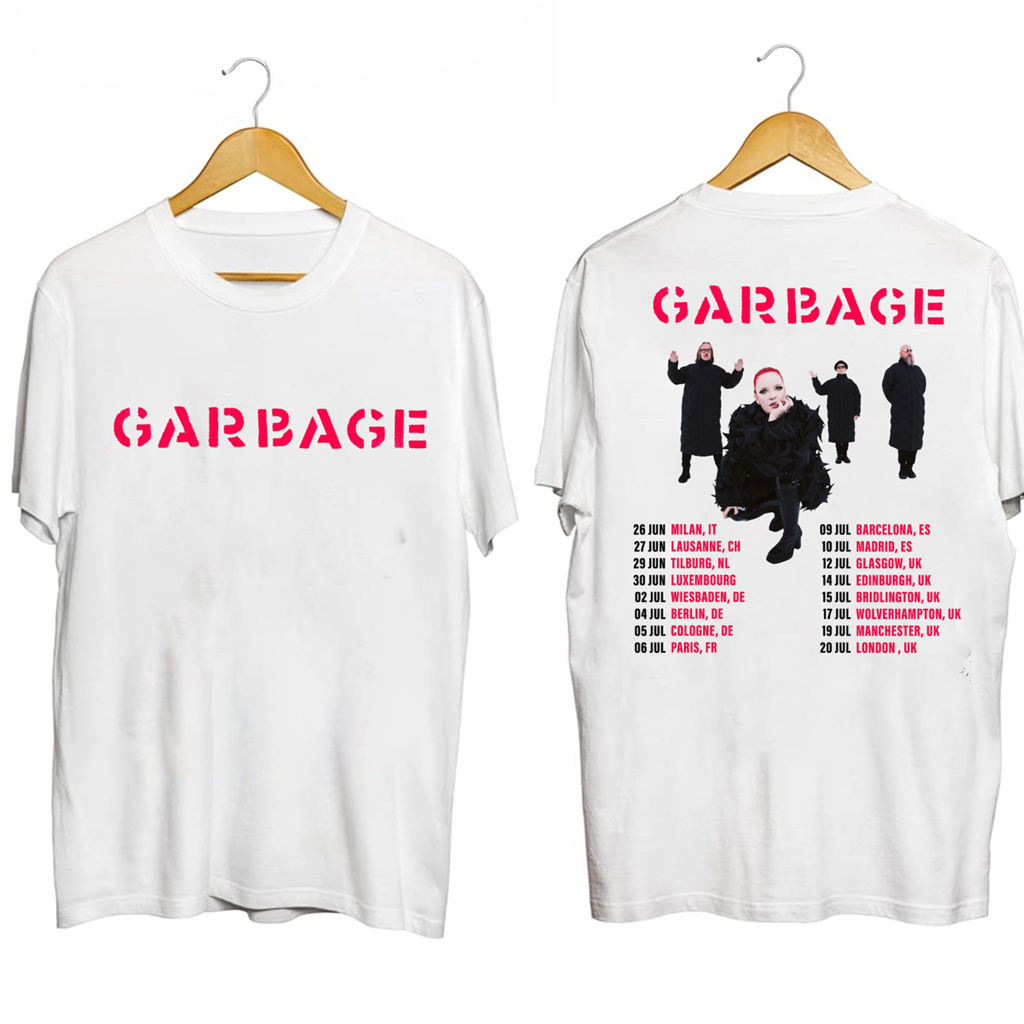 Garbage Band Summer Tour 2024 Shirt Garbage Merch Gifts For Rock Music Fans Garbage Band Summer Tour 2024 Shirt Garbage Merch Gifts For Rock Music Fans