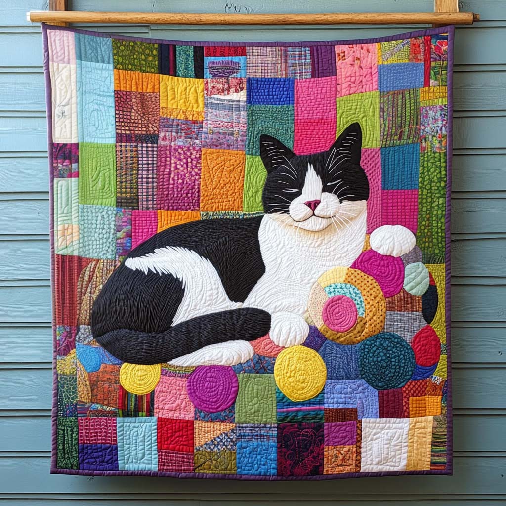 Garden Cats Quilted Blanket Cute Blankets For Her