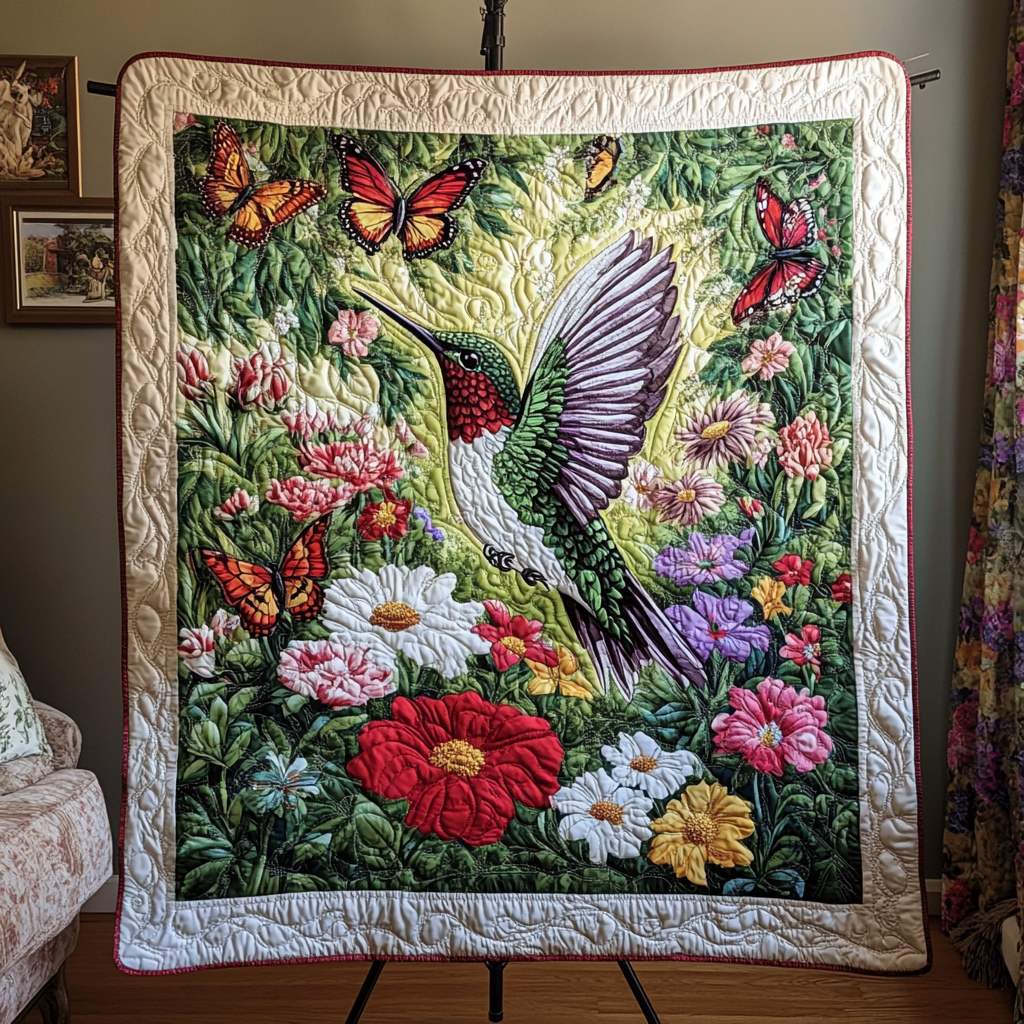 Garden Flurry Quilted Blanket Gift Ideas For Bird Lovers